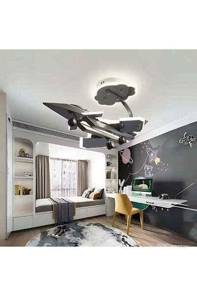 OEM LED Chandelier for Children FIGHTER, Airplane Type, 100W, Cold/Warm/Neutr...