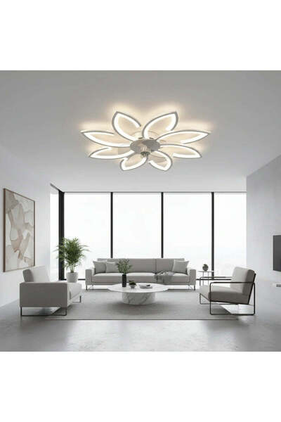 OEM LED полилей с вентилатор ANEMO и дистанционно управление, 48W, D87см, сту...