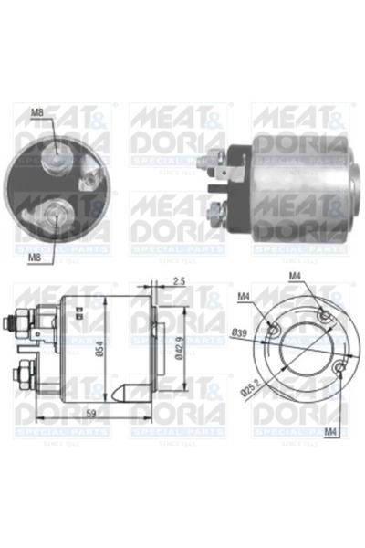 MEATDORIA Starter Electromotor 46160 Nissan Kubistar Renault Clio 1/Clio 2/Cl...