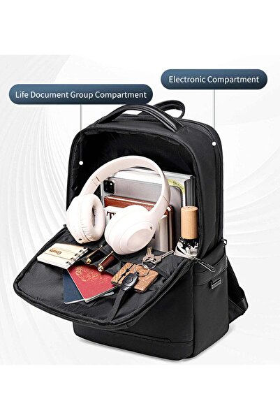 Arctic Hunter Unisex Slim Laptop Backpack Water Resistant Anti-Theft Daypack for Business Casual Travel College for Men Women, B00872, Black
