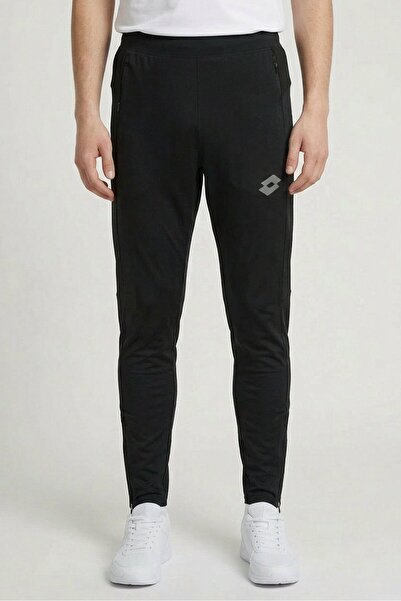 Lotto Men Sportswear Fit Running Leggings, Black
