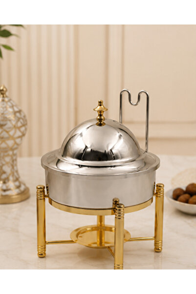 Alakhmas سخان طعام وبوفيه دائري بسعة 1.5 لتر Fondue Set - CN