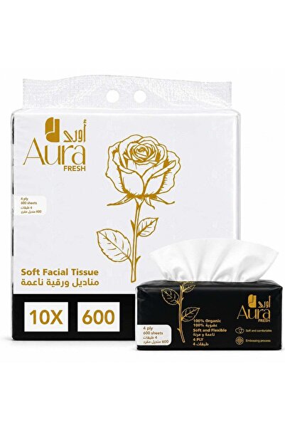 AURA مناديل مبللة - 10 ثانية