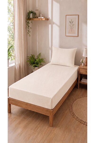 kesenegore طقم ملاءة سرير مفردة 1 ملاءة مطاطية (100 × 200) 1 كيس وسادة (50 × 70)