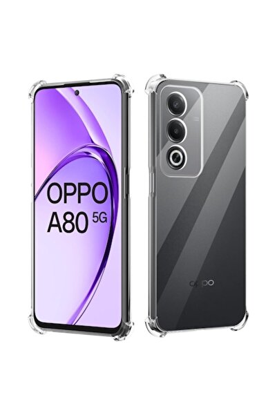 bzstore Husă pentru Oppo A80 5G, din silicon transparent, antișoc, cu protecț...