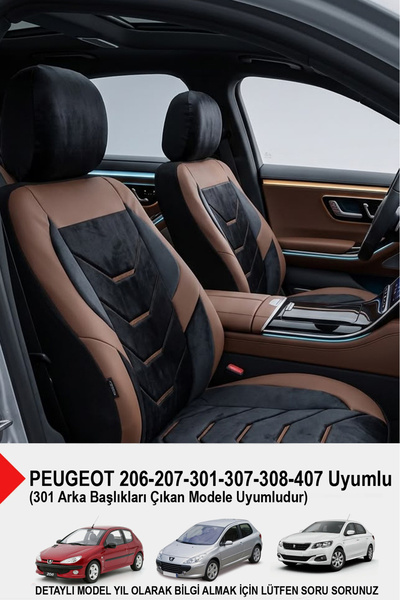GM-DESIGN Arenza Series Luxury Car Seat Cover - (Peugeot 206-207-208-306-307-...
