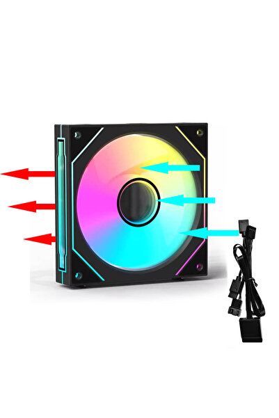 Choice8 A-RGB As shown Black Forward 1 Fan JUMPEAK MX120 Modular Stackable Sp...