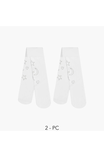 Juniors Pack of 2 Girls Tights