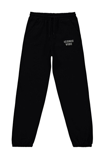 Civil Girls Basic 10-13 Years Old Sweatpants - Black