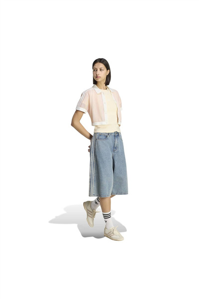 adidas Çok Renki Kadın Polo T-shirt CROPPED POLO KY8140