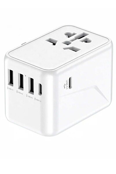 Generic شاحن حائط سريع بقوة 45 واط مع 3 منافذ USB ومنفذين من نوع C - متوافق ع...