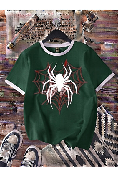 COHERENT Tricou supradimensionat din bumbac cu imprimeu personalizat SPIDER p...