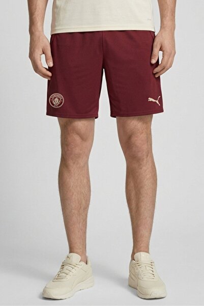 Puma Men Sportswear Fit Manchester City Football Shorts, Maroon