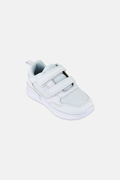 London Fog Kids Boy Velcro Shoes, White