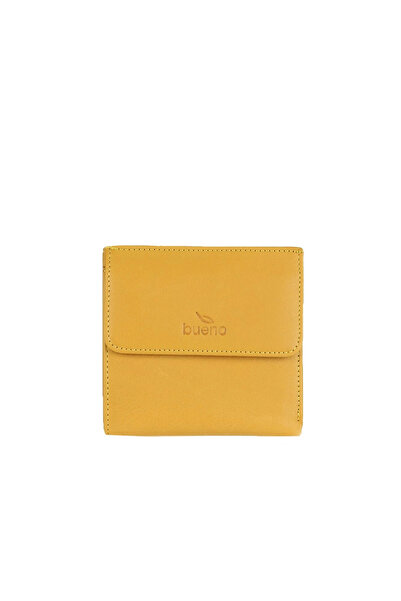 BUENO Yellow Leather Women's Wallet