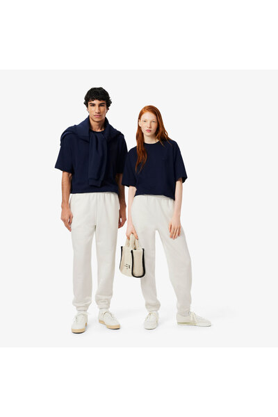 Lacoste Fleece Unisex Beyaz Eşofman Altı