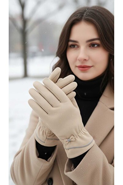 Aware Time Parachute Fabric Touchscreen Plush Inside Women Gloves