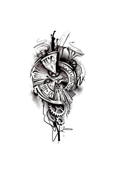 FlashTattoosRomania Tatuaj Temporar, Tatuaje Flash România, Model Ceas (intra...