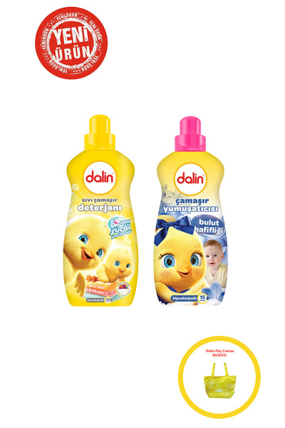 Dalin Deterjan Ve Yumuşatıcı Karma Seti Yeni Ürün Çanta Hediyeli 1012