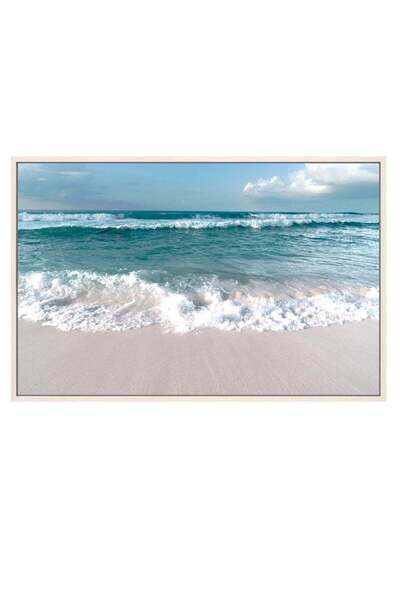 Crestview Collection Beach Vibes Tempered Glass Wall Art