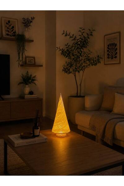 Dekoratif Koni Tasarım Tealight Lamba (17 cm)