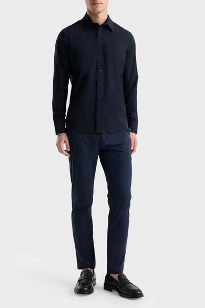Isaora Logo Regular Fit Long Sleeve Shirt Men's Shirt Isr4121 Drnvy