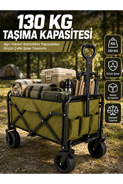 Epilons Kamp, Piknik, Plaj ve Alışveriş İçin Çok Amaçlı Katlanabilir Wagon