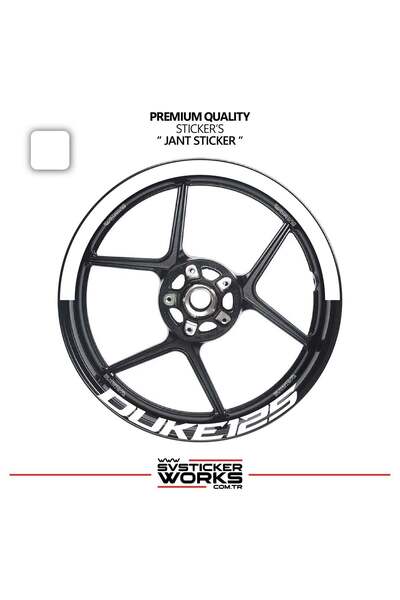 ARONA Ktm Duke 125 Wheel Rim Strip – Half Rim Cover & Duke 125 Lettering Stic...