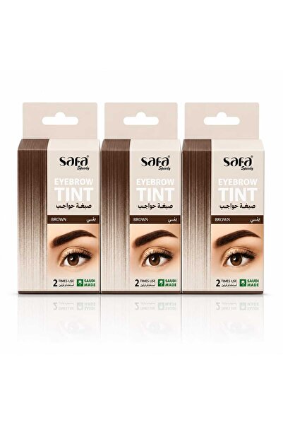 SAFA صبغة حواجب سارا سبيدي – بني (Sara Speedy Eyebrow Tint) 3قطع