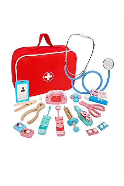 OEM trusa medicala din lemn,dpctor stomatolog, cu accesorii