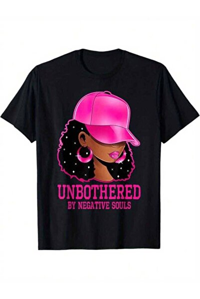 29CUN Empowerment T-Shirt 100% Cotton Comfort Black Pink Lettering Graphic, U...