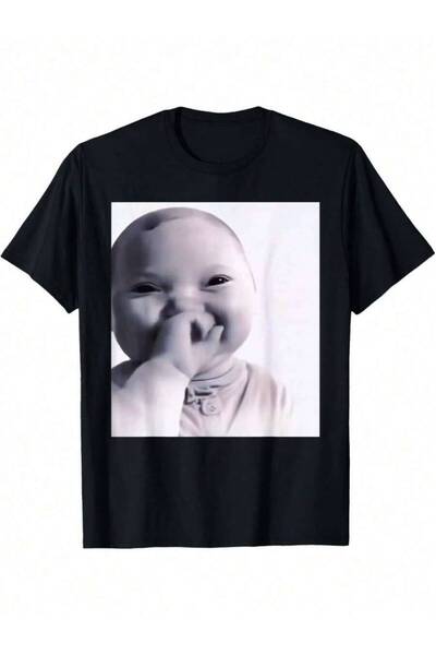 Astogria13 Funny Niche Baby Gen Z Meme Viral Giggling AI Laughing T-Shirt | T...