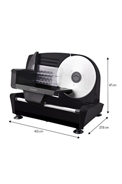 adler Feliator alimente AV4707, 150W, carcasa metal, cutit otel inoxidabil, feliere 0-15mm, picioare antiderapante, negru