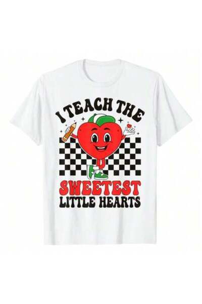 KYMC07 تي شيرت عيد الحب I Teach The Sweetest Little Hearts Teachers، 220 جرام...