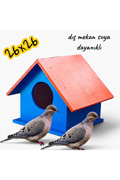 değerli hobi Wooden Dove and Pigeon Paradise Cockatiel Nest Outdoor Waterproo...