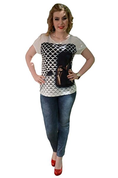 OEM Pantalon bleumarin cu aspect de blug cambrat, design de buline