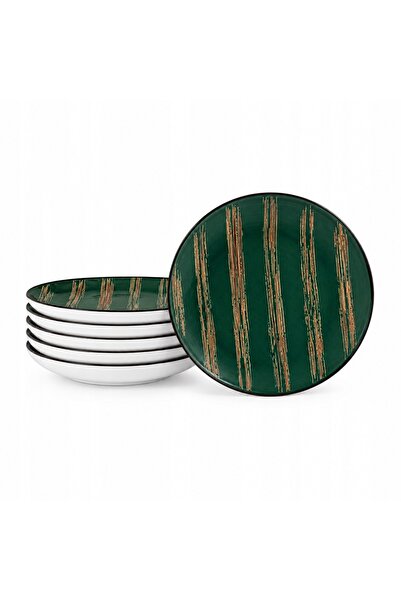 WILMAX ENGLAND Set 6 farfurii întinse WILMAX Color Boom, porțelan, Verde, rot...