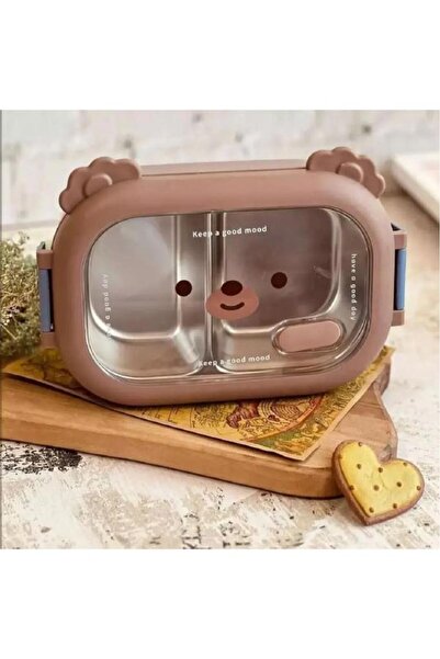 Empressco 950 ml Çelik 2 Bölmeli Beslenme ve Saklama Kabı, Okul ve Ofis İçin