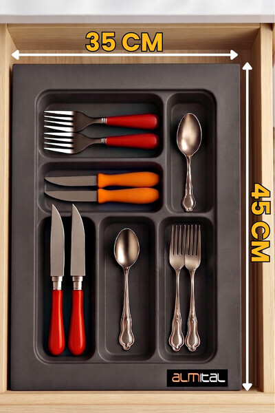 almital mobilya aksesuarları furniture accessories 35x45 Antrasit Çekmece Içi...