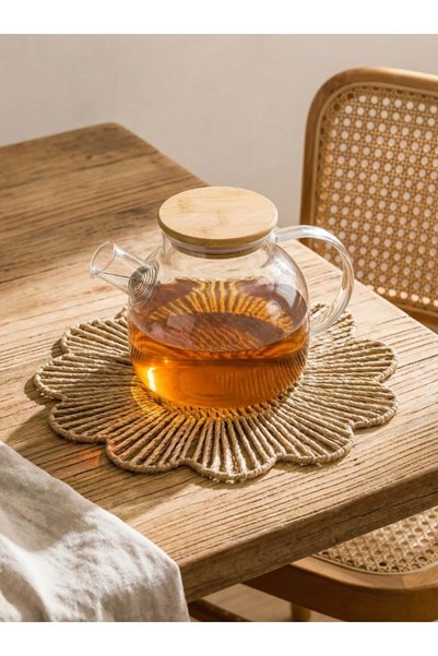LC Waikiki LCW HOME Renksiz Süzgeçli Cam Demlik 1000 Ml