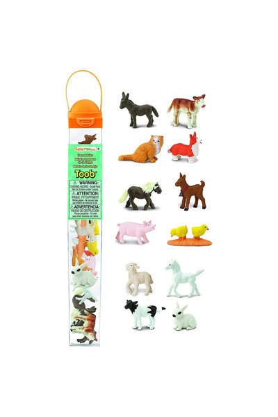 Safari Animale mici de fermă. Set de figurine într-un tub S.R.L.
