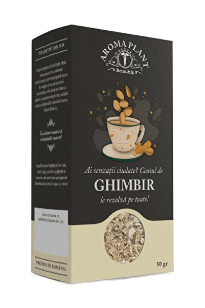 Aroma Plant Ceai radacina de Ghimbir, 100% , fara aditivi sau pesticide, 50g