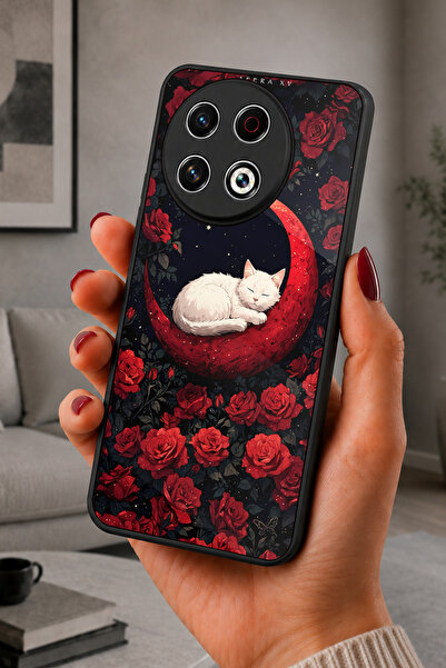 TECNO Spark 30 Pro Uyumlu Kedi Desenli Kamera Korumalı Darbelere Dayanıklı Kılıf