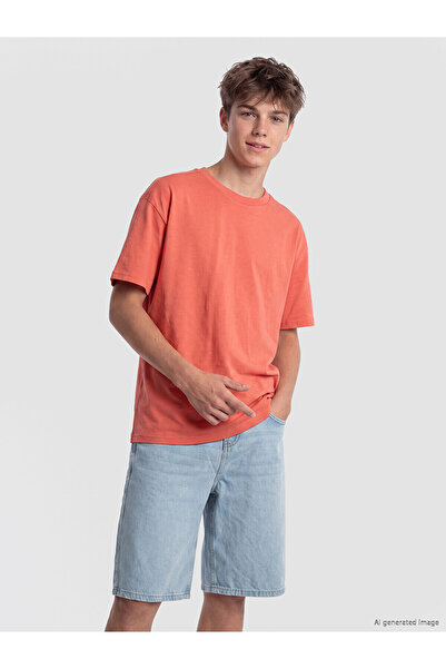 LC Waikiki Original Oval Collar Boys' T-Shirt