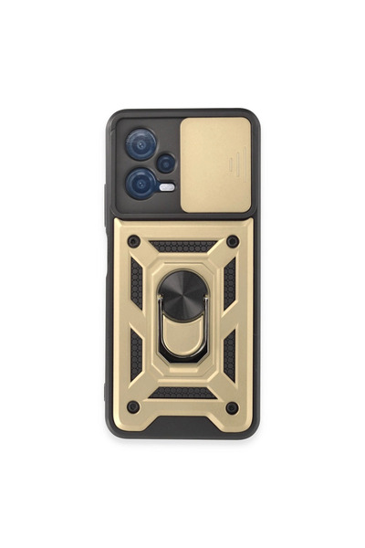 Generic Brand Xiaomi Redmi Note 12 5g Case Silicone with Pars Lens Ring - Gold