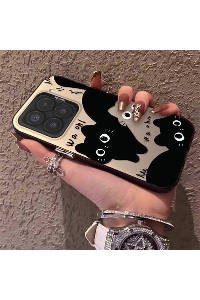 CHICASELUX Mi 15 5g Compatible High-Quality Fun Black Cat Printed Case, Cute ...