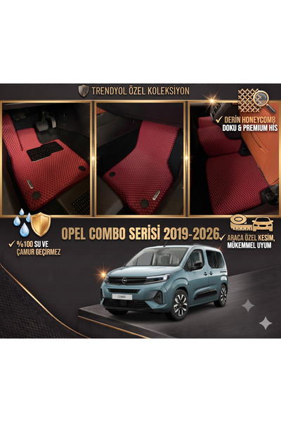 8D OTO PASPASI OPEL COMBO SERİSİ 2019 - 2026 PREMİUM ARACA ÖZEL EVA PASPAS TA...