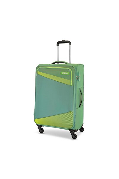 American Tourister حقيبة سفر ميستيك إكسباندابل سبينر 80 سم باللون الأخضر الحا...