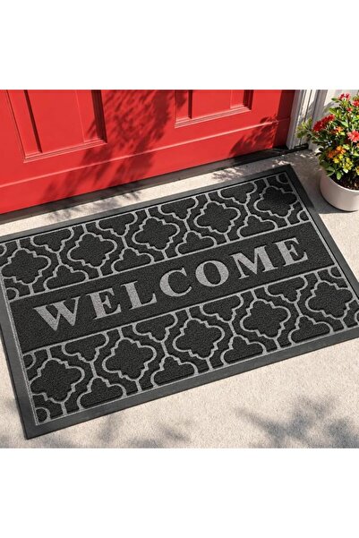 Yimobra Welcome Door Mat, Heavy Duty Sturdy Front Door Mat for Home Entrance,...