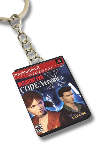 TokOyun Resident Evil Code Veronica x Oyun Kutusu Tasarımlı Anahtarlık